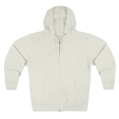Scary Skull Back Printed Premium Full Zip Hoodie