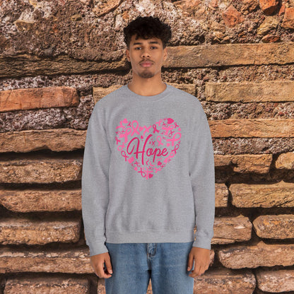 Hope Heart Breast Cancer Awareness Sweatshirt