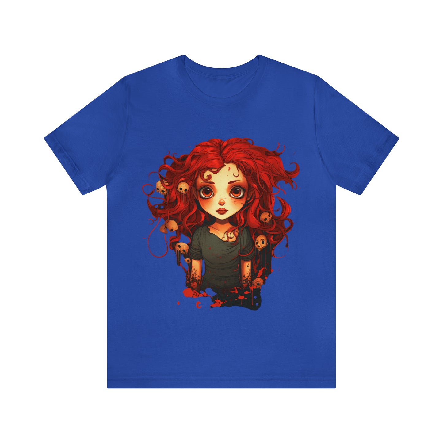 Creepy Doll Halloween Unisex Jersey Short Sleeve Tee