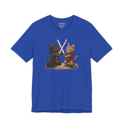 Kitty Star Wars Battle Unisex Jersey Short Sleeve Tee