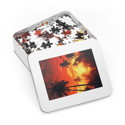 Palm Trees at Sunset Jigsaw Puzzle (30, 110, 252, 500,1000-Piece)