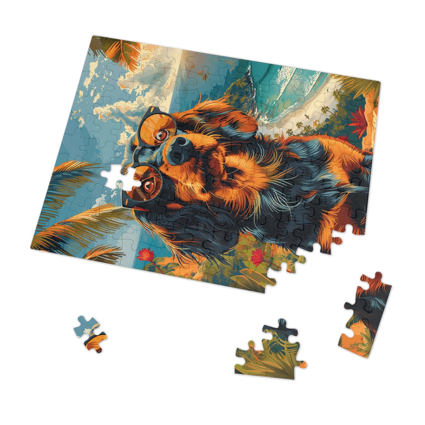 King Charles Spaniel Dog Jigsaw Puzzle (30, 110, 252, 500,1000-Piece)