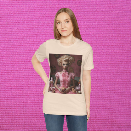Creepy Barbie Doll Unisex Jersey Short Sleeve Tee
