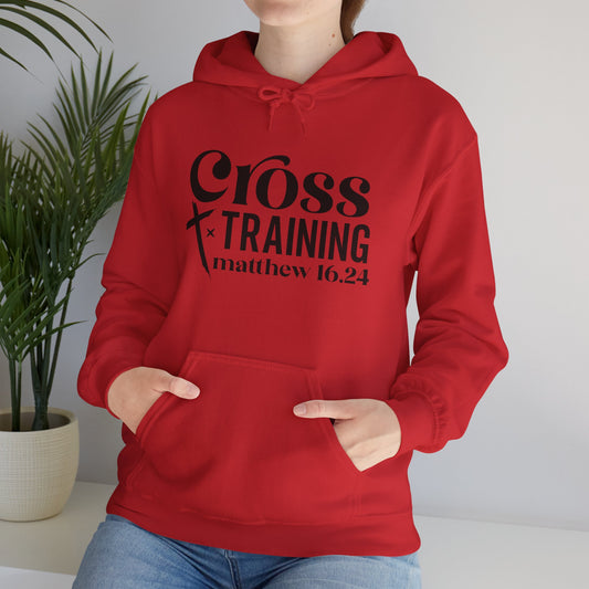 Cross Training  Matthew 16:24 Unisex Heavy Blend™ Hooded Sweatshirt