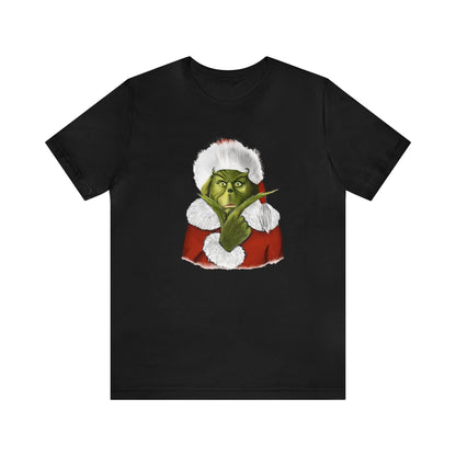 Resting Grinch Face  Unisex Jersey Short Sleeve Tee