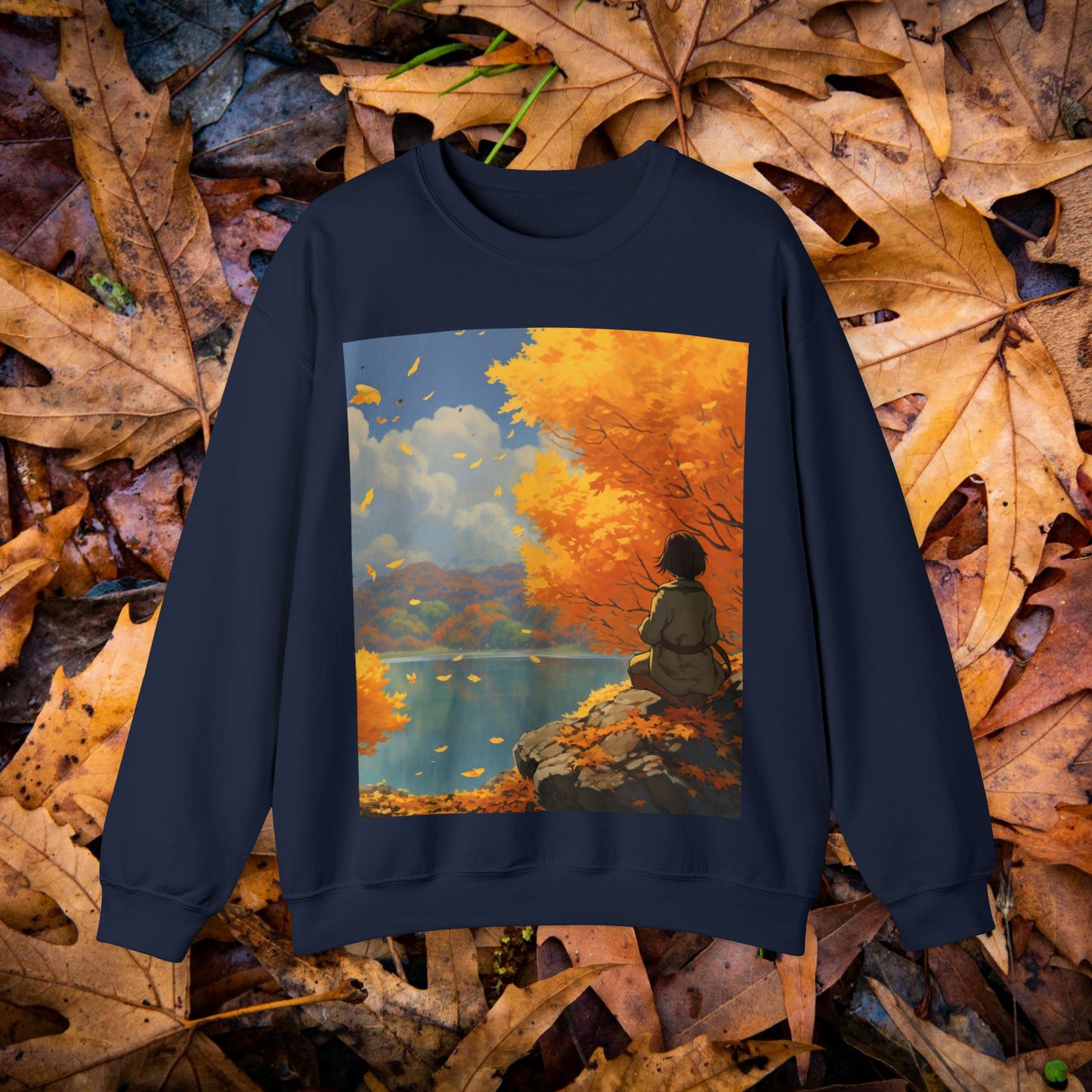 Anime Autumn Unisex Heavy Blend™ Crewneck Sweatshirt