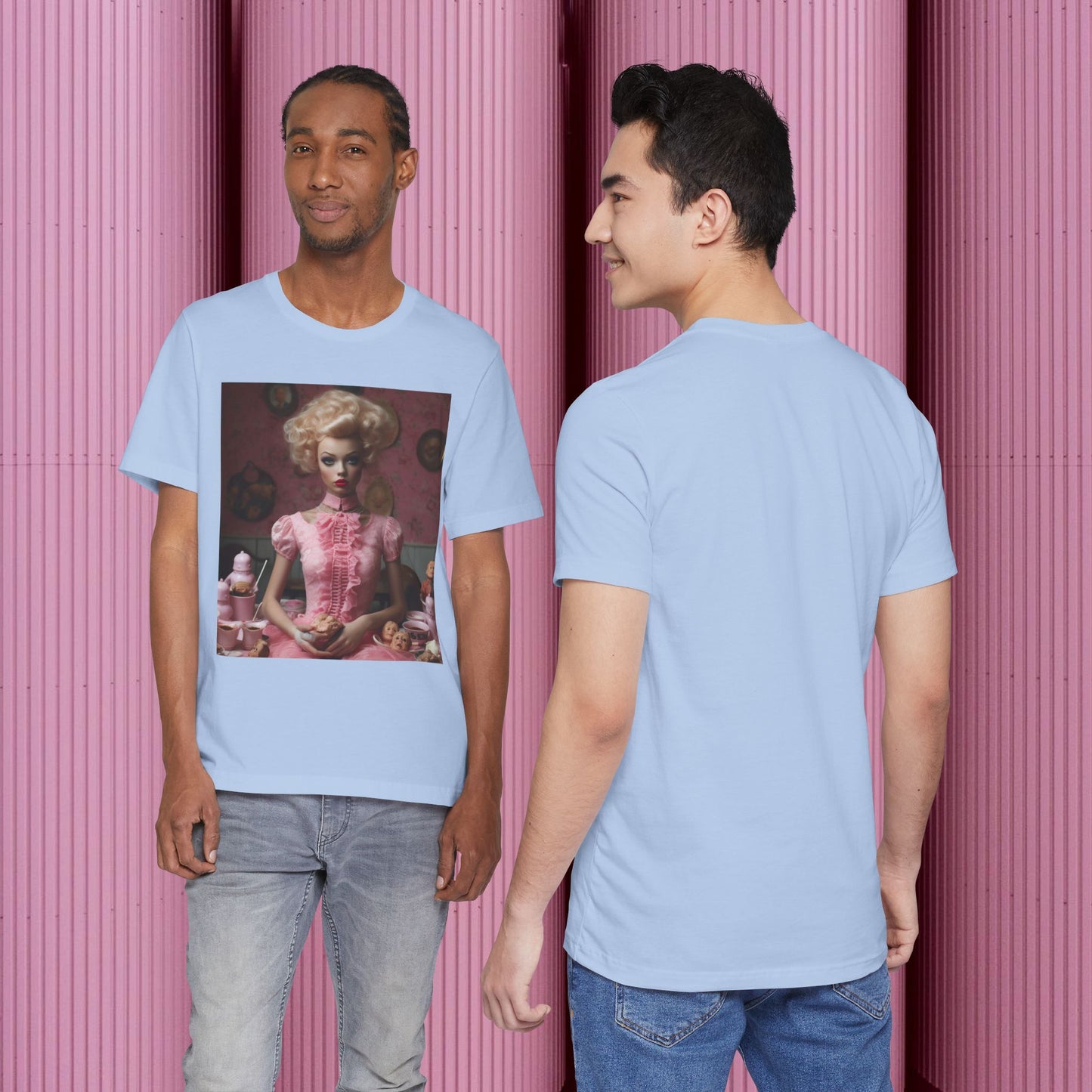 Creepy Barbie Doll Unisex Jersey Short Sleeve Tee