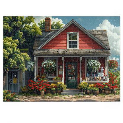 Little Red Country Store  Jigsaw Puzzle (30, 110, 252, 500,1000-Piece)