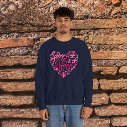 Hope Heart Breast Cancer Awareness Sweatshirt