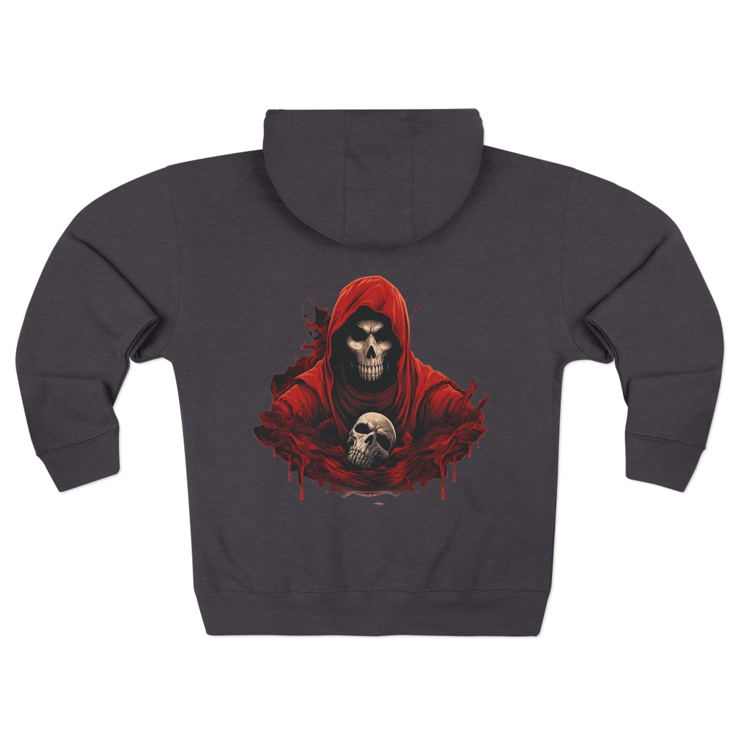 Evil Skeleton Unisex Premium Full Zip Hoodie