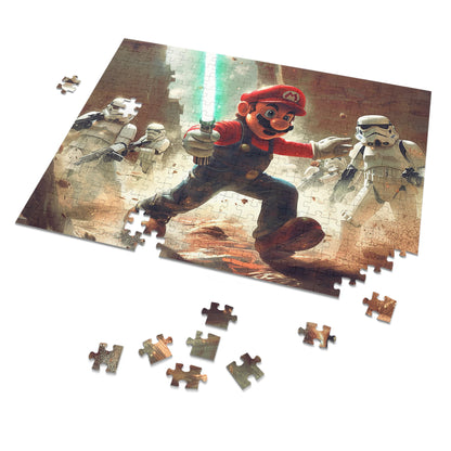 Mario, May the Force Be With Him! Jigsaw Puzzle (30, 110, 252, 500,1000-Piece)