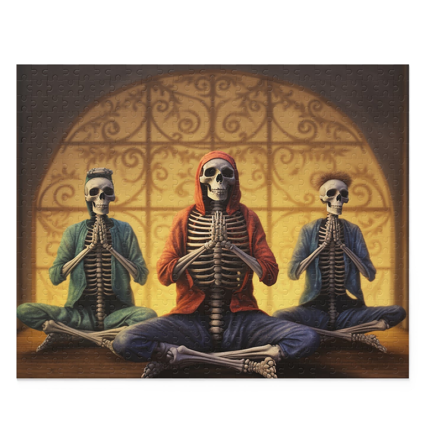 Yoga Skeletons Spooky Puzzle (120, 252, 500-Piece)