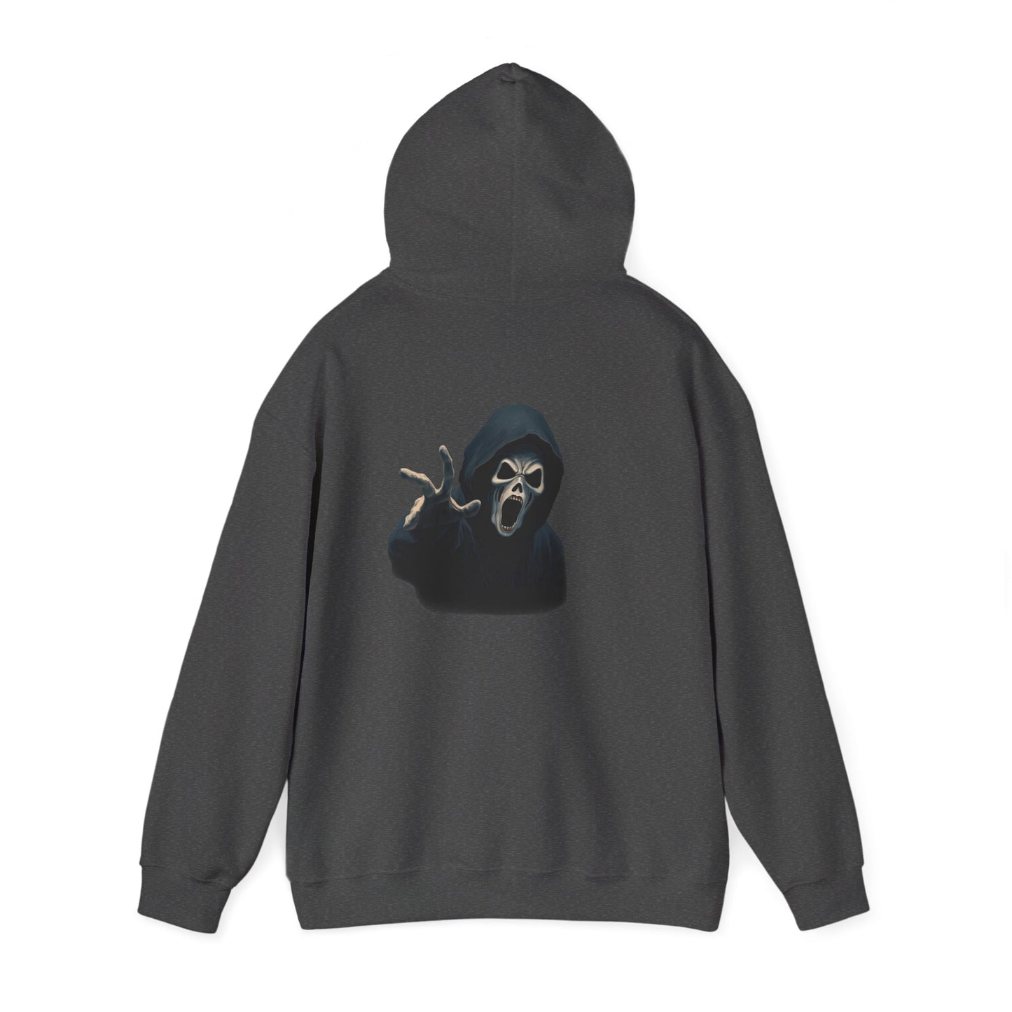 Scary Creeper Back Print Hoodie Sweatshirt