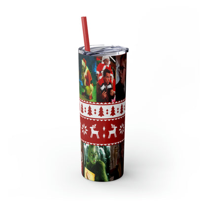 Christmas Memories  Skinny Tumbler with Straw, 20oz