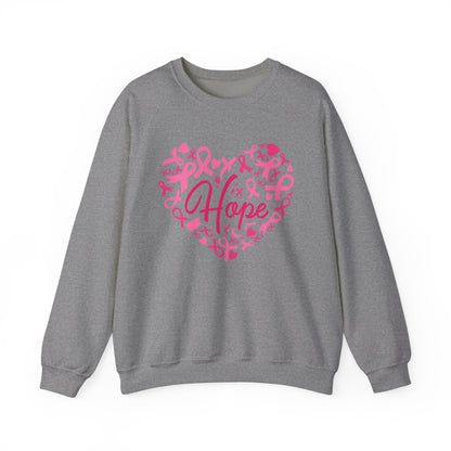Hope Heart Breast Cancer Awareness Sweatshirt