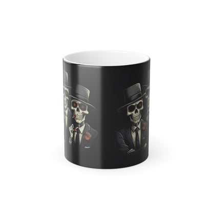 The Skeleton Mob  Color Morphing Mug, 11oz