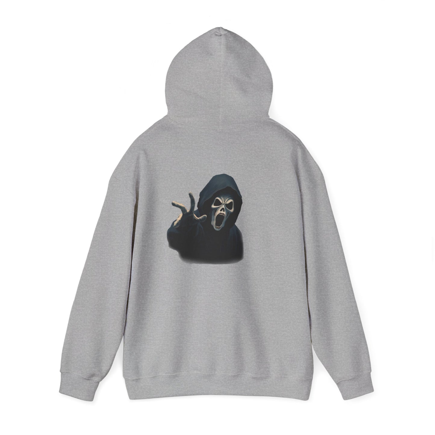 Scary Creeper Back Print Hoodie Sweatshirt
