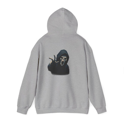 Scary Creeper Back Print Hoodie Sweatshirt