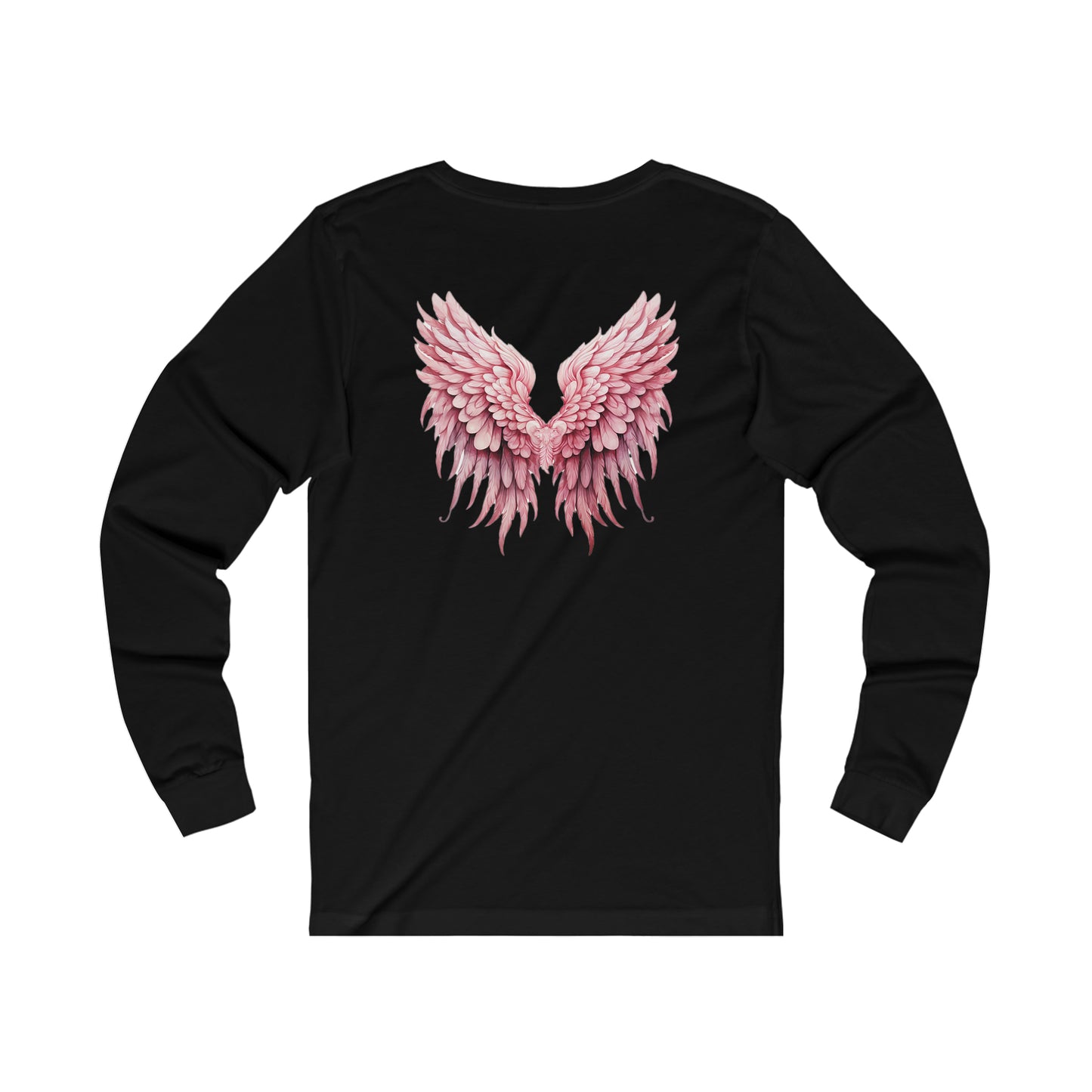 Angel Wings BACK PRINTED Jersey Long Sleeve Tee