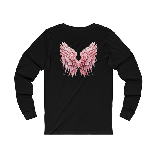 Angel Wings BACK PRINTED Jersey Long Sleeve Tee