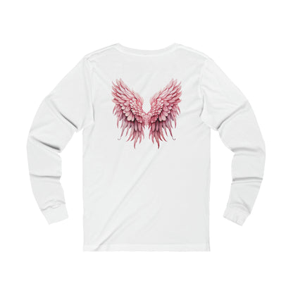 Angel Wings BACK PRINTED Jersey Long Sleeve Tee