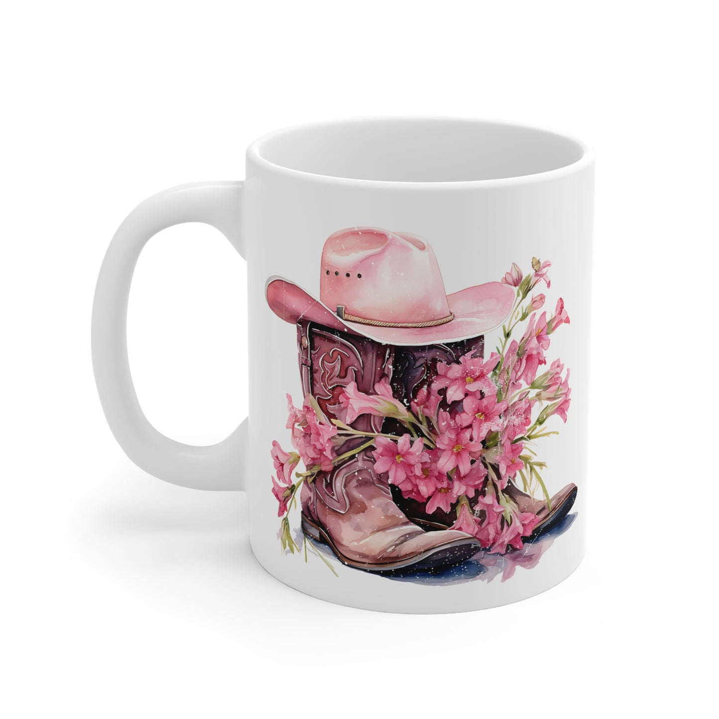 Cowgirl Breast Cancer Awareness Motivational Ceramic Mugs (11oz\15oz\20oz)