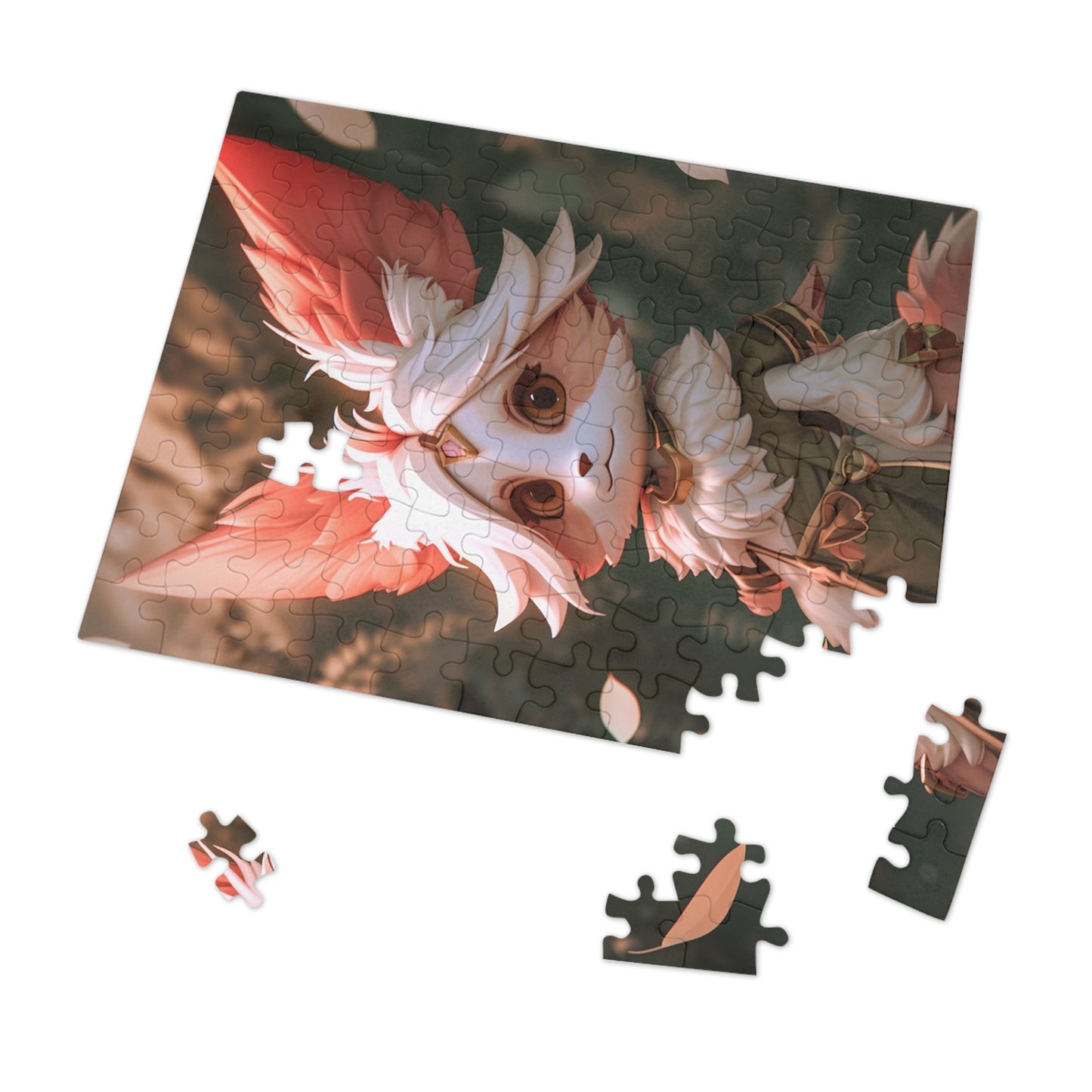 Anime Female Fox Jigsaw Puzzle (30, 110, 252, 500,1000-Piece)