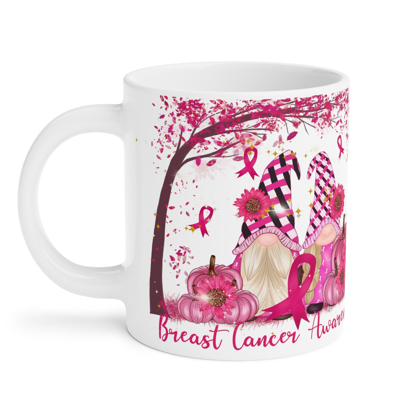 Breast Cancer Awareness Gnomes Ceramic Mugs (11oz\15oz\20oz)