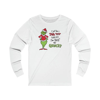 Grinch DNA Results Unisex Jersey Long Sleeve Tee