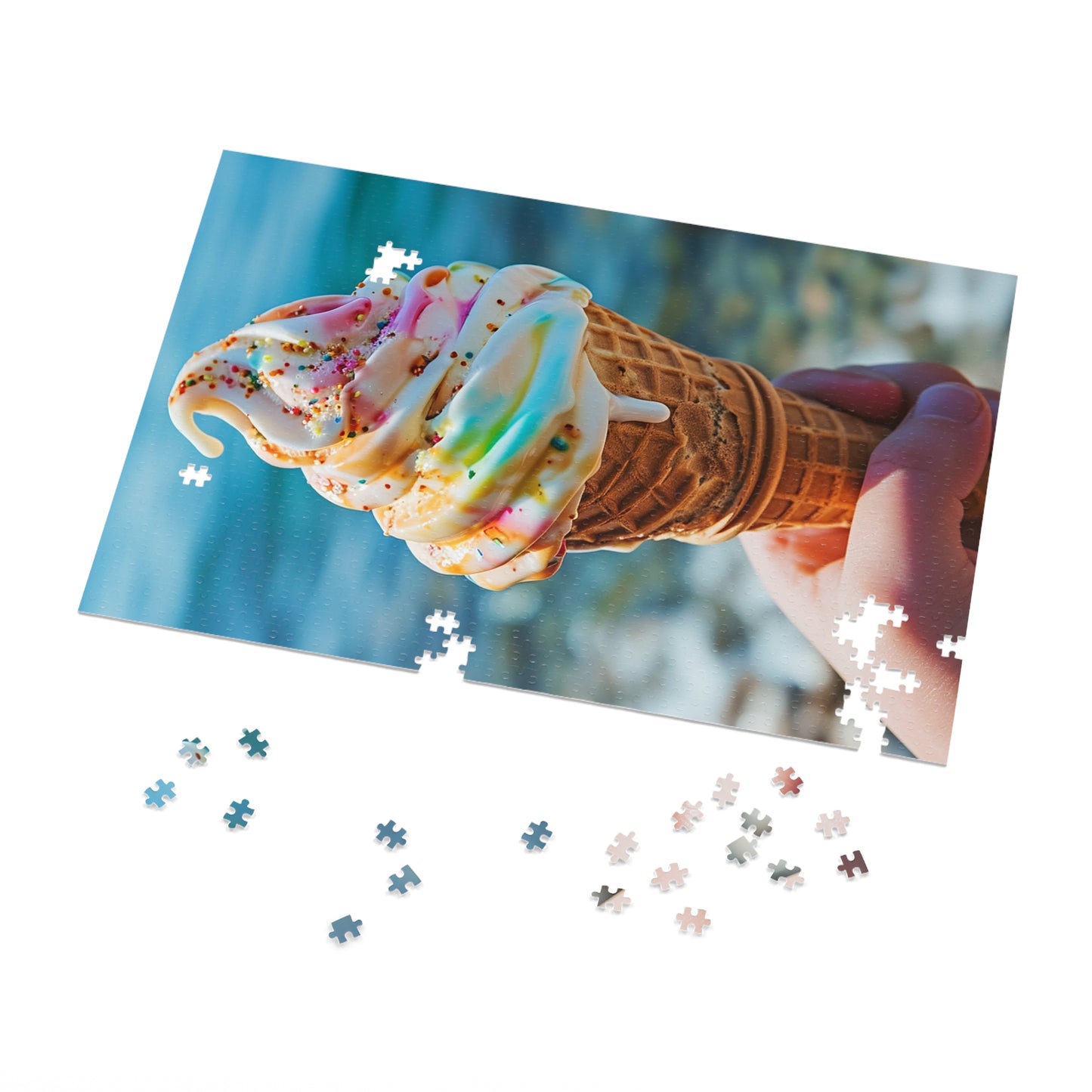 Summer Ice Cream Cone Jigsaw Puzzle (30, 110, 252, 500,1000-Piece)