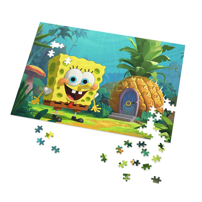 Who Lives in A Pineapple Under the sea? Jigsaw Puzzle (30, 110, 252, 500,1000-Piece)