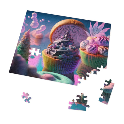 Colorful Magical Cupcakes  Jigsaw Puzzle (30, 110, 252, 500,1000-Piece)