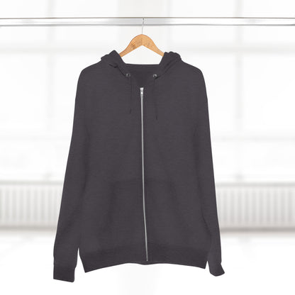 Scary Skull Back Printed Premium Full Zip Hoodie