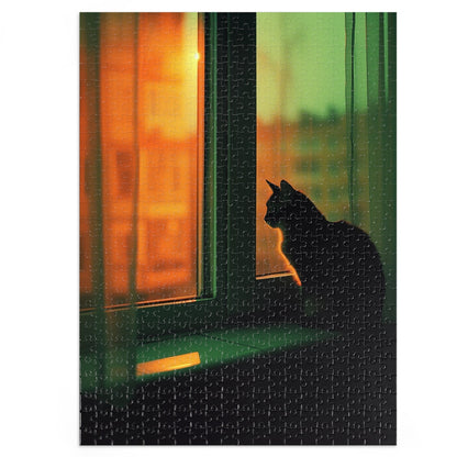 City Cat at Sunset Jigsaw Puzzle (30, 110, 252, 500,1000-Piece)