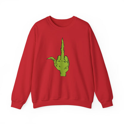 The Grinch Middle Finger!  Unisex Heavy Blend™ Crewneck Sweatshirt