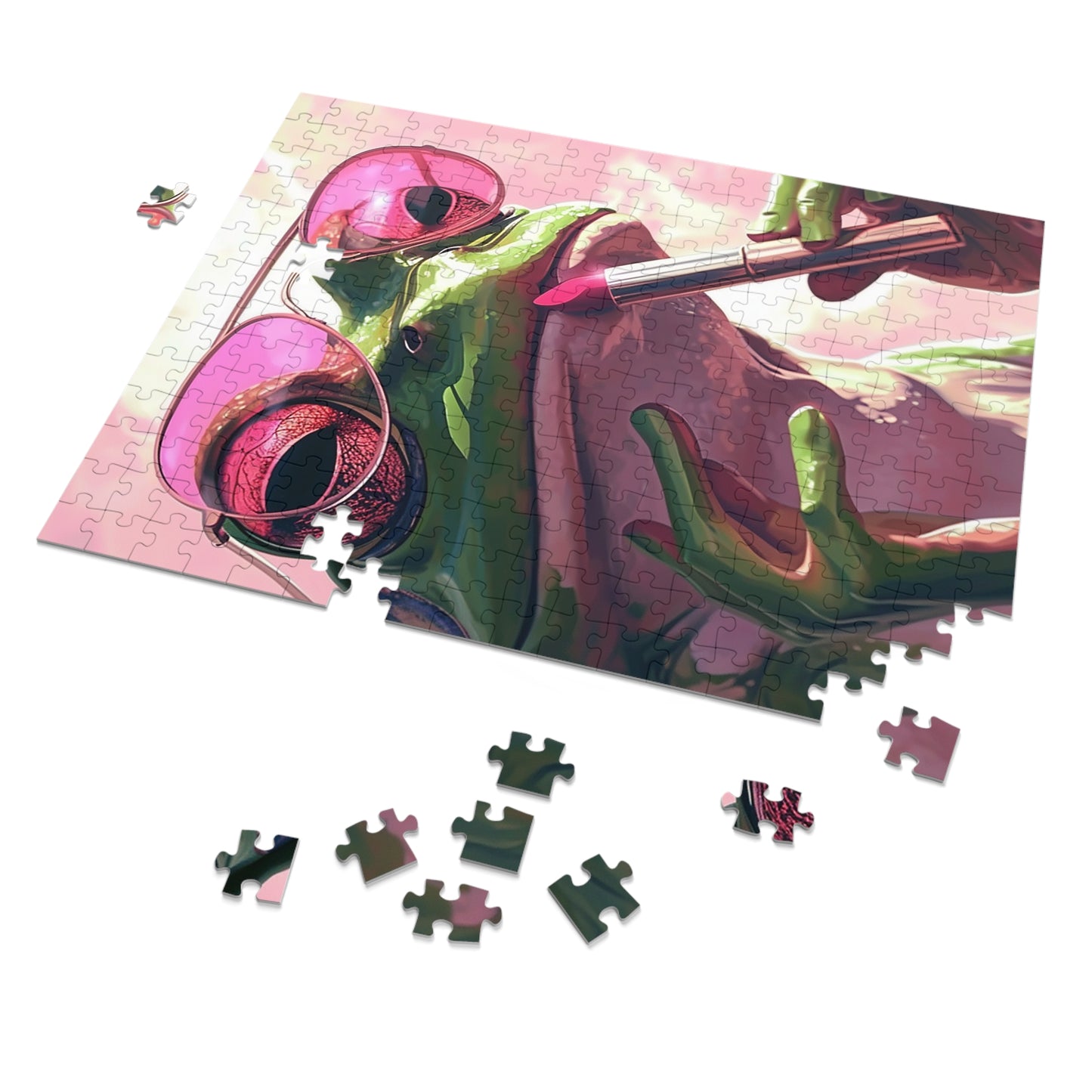 Diva Frog  Jigsaw Puzzle (30, 110, 252, 500,1000-Piece)