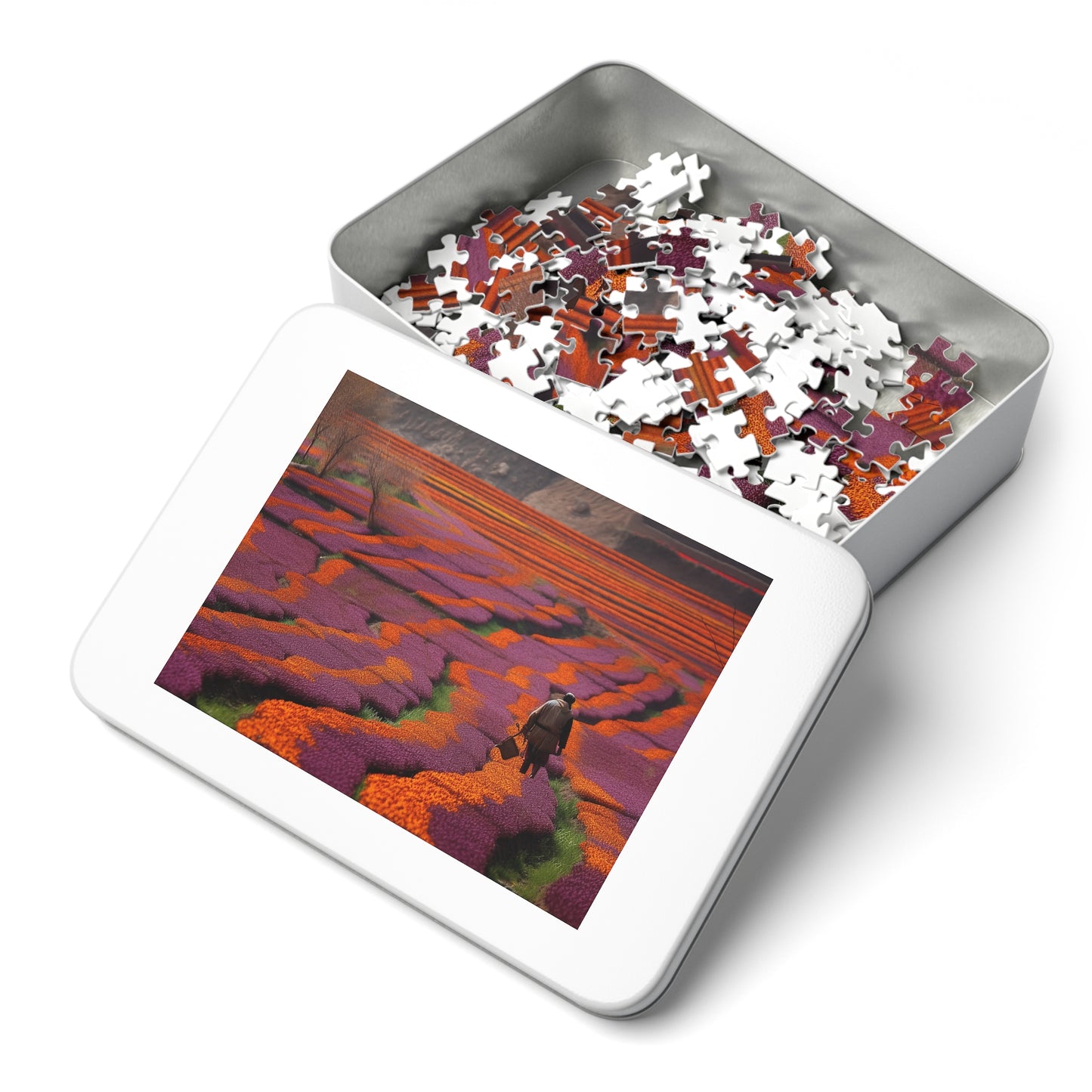 Saffron Fields  Jigsaw Puzzle (30, 110, 252, 500,1000-Piece)