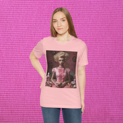 Creepy Barbie Doll Unisex Jersey Short Sleeve Tee