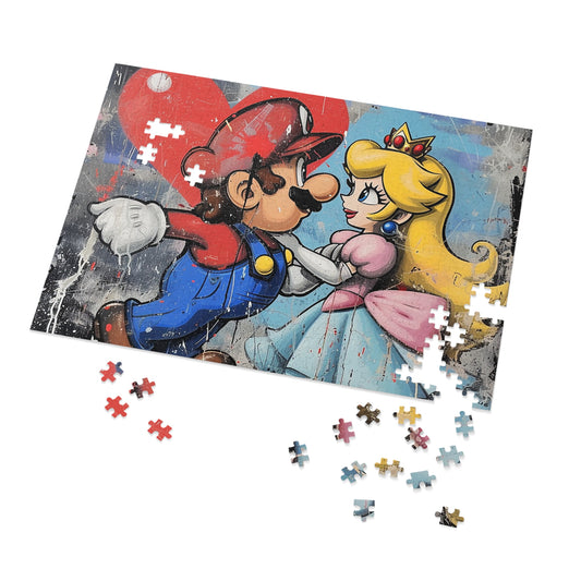 Mario and Princess Love Jigsaw Puzzle (30, 110, 252, 500,1000-Piece)