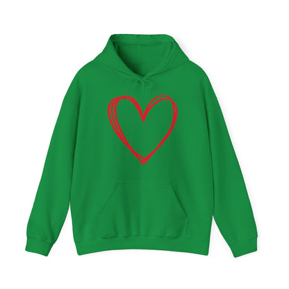 Hand-drawn Heart  Unisex Heavy Blend™ Hooded Sweatshirt