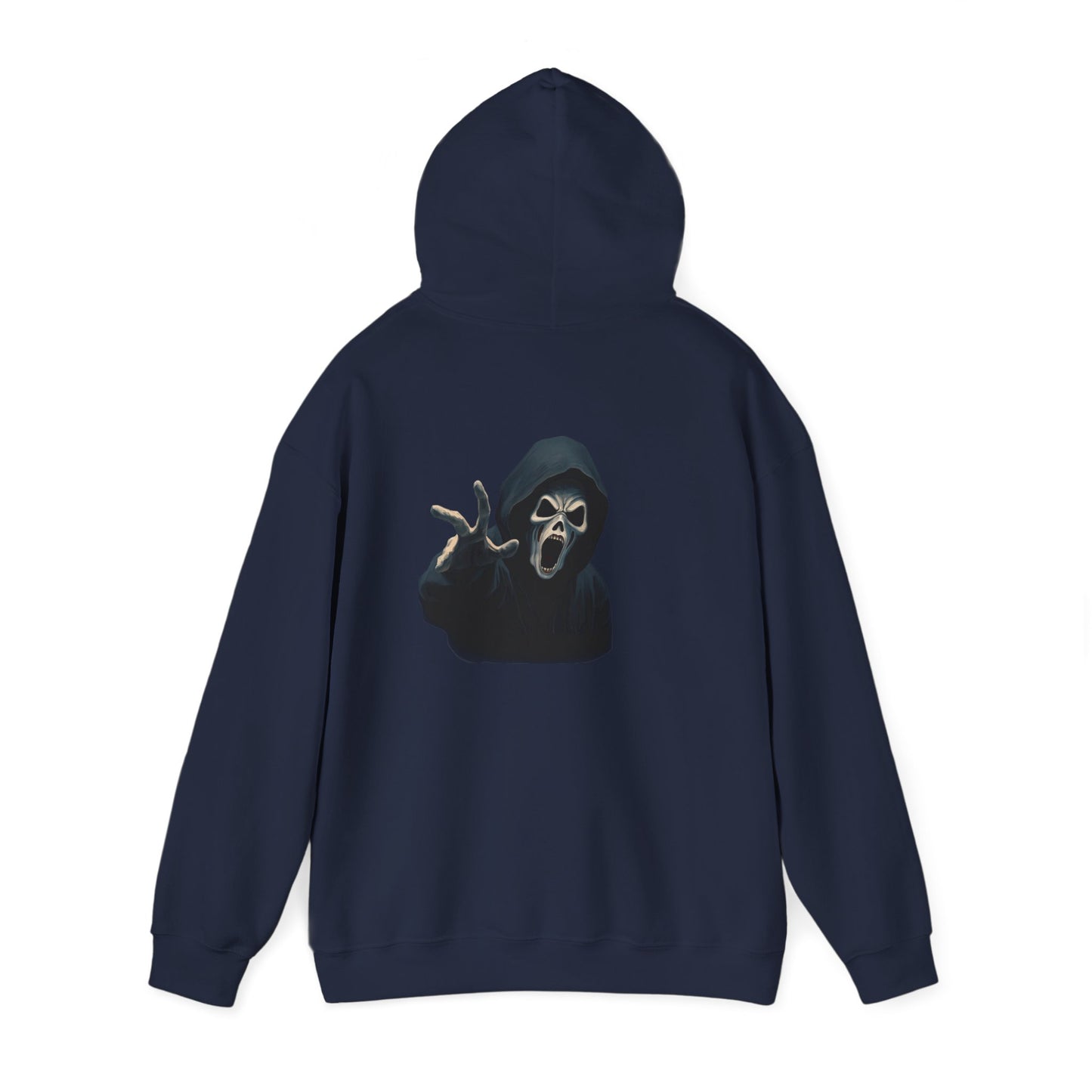 Scary Creeper Back Print Hoodie Sweatshirt