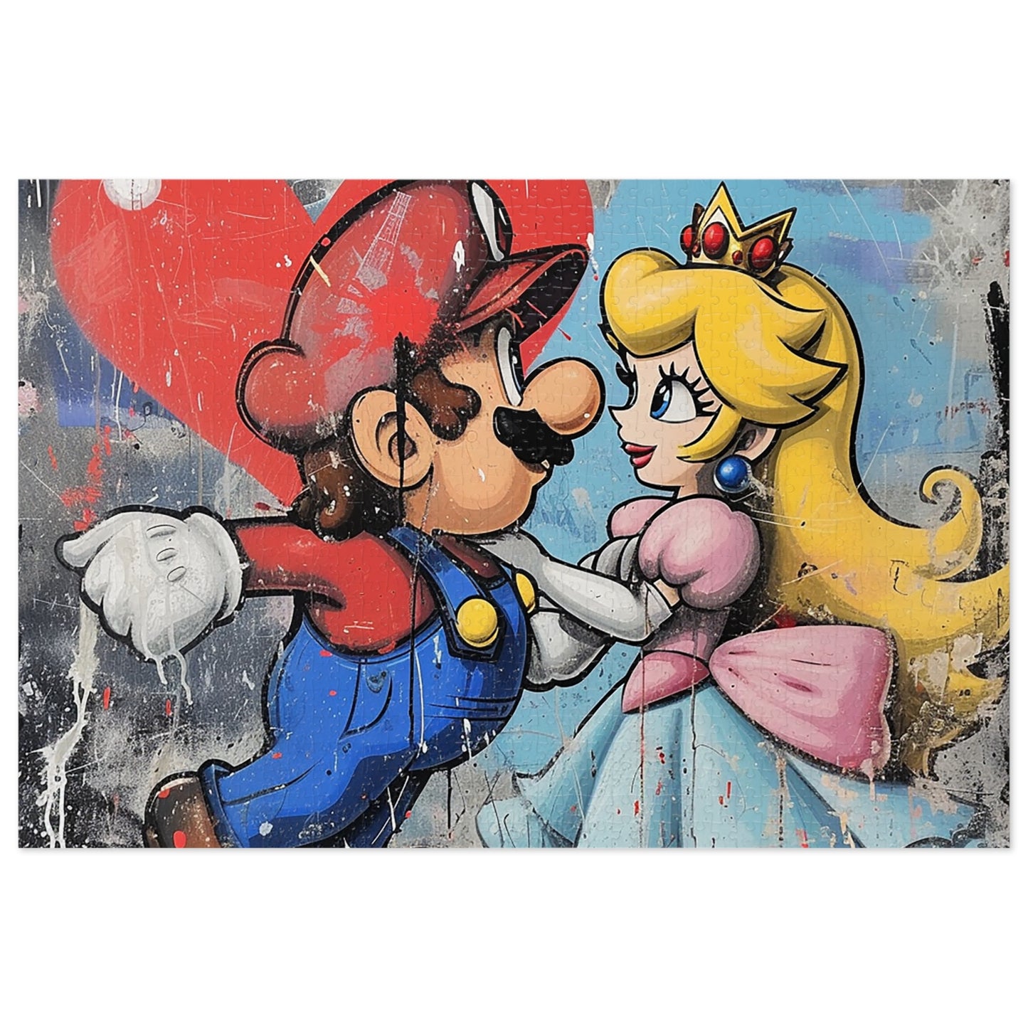 Mario and Princess Love Jigsaw Puzzle (30, 110, 252, 500,1000-Piece)