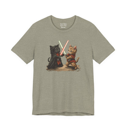 Kitty Star Wars Battle Unisex Jersey Short Sleeve Tee