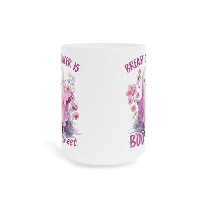 Boo Sheet Breast Cancer Awareness Motivational Halloween Ceramic Mugs (11oz\15oz\20oz)