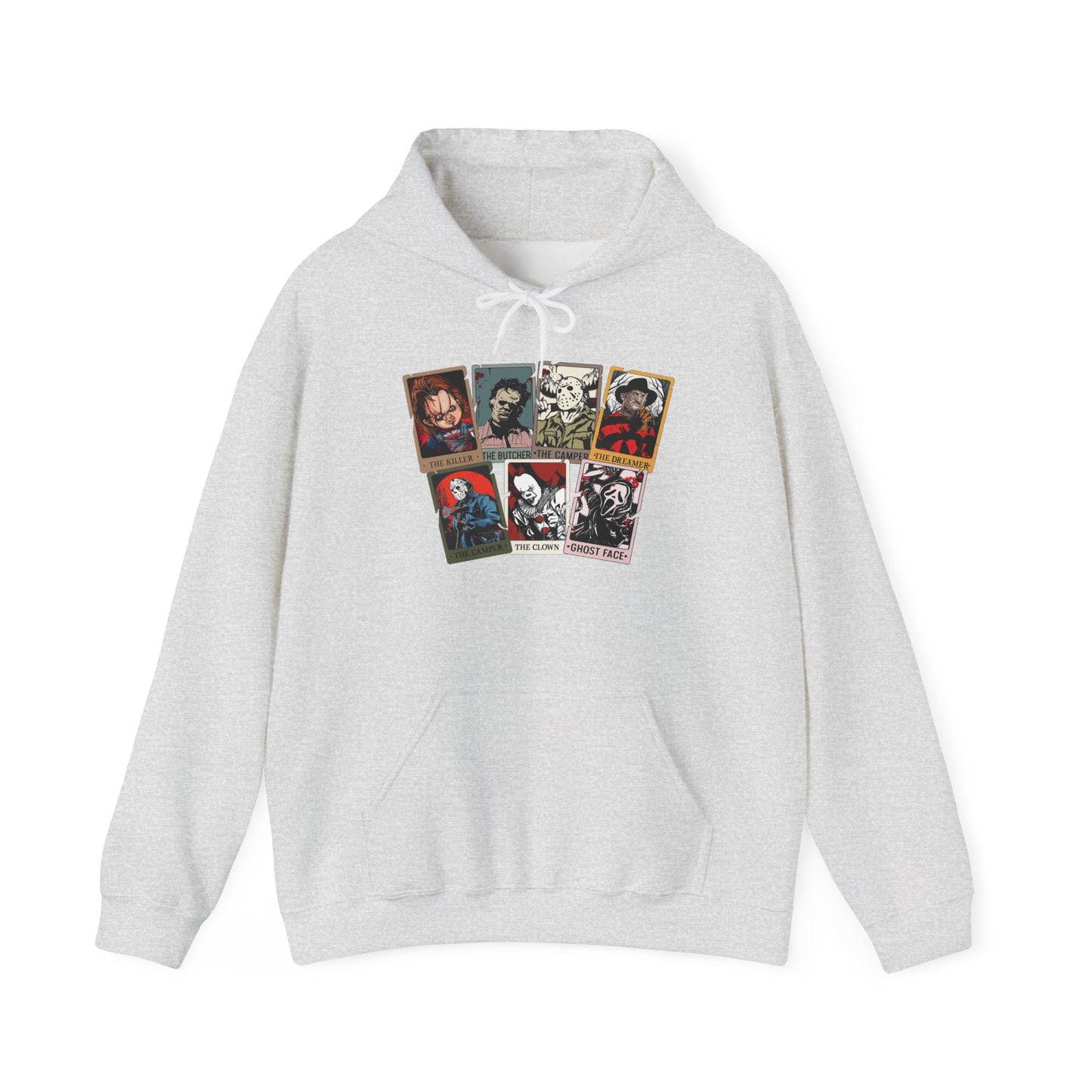 Horror Friends Tarot Cards Unisex Heavy Blend™ Hooded Sweatshirt