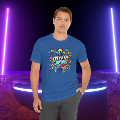 Trivia Time Unisex Short Sleeve Tee - Fun & Colorful Quiz Shirt