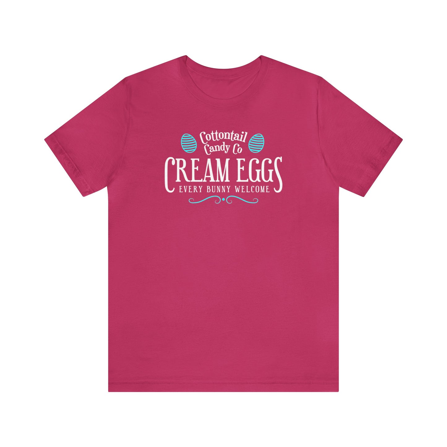 Cottontail Candy Co  Cream Eggs  Unisex Jersey Short Sleeve Tee