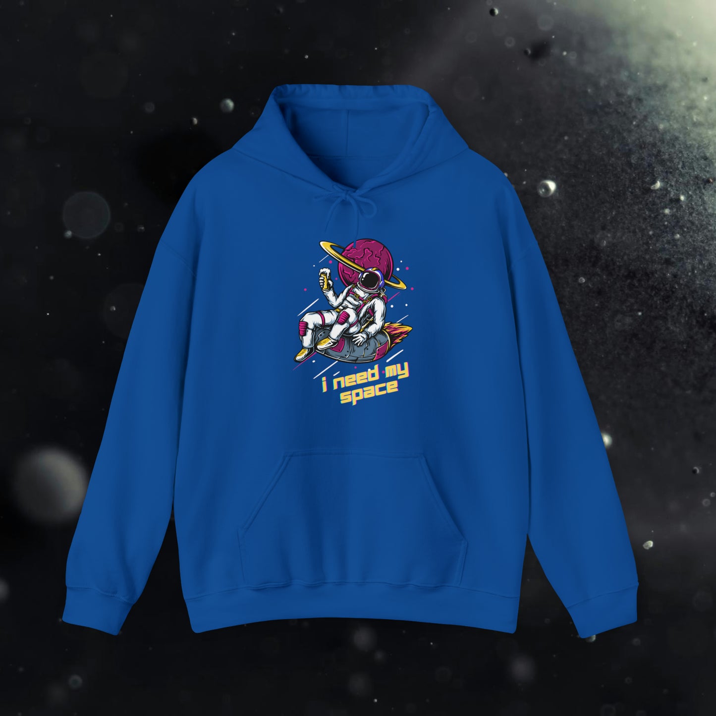 I Need My Space Hooded Sweatshirt, Astronaut Hoodie, Chillin Hoodie