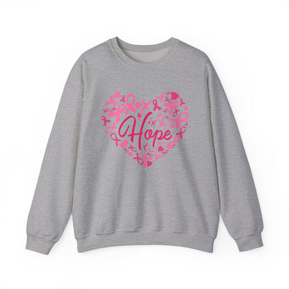 Hope Heart Breast Cancer Awareness Sweatshirt