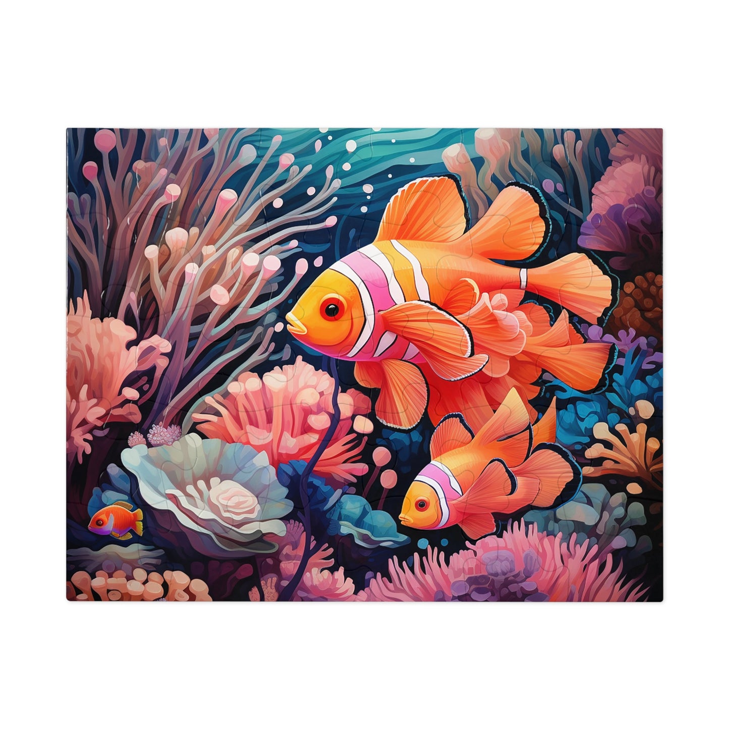 Clown Fish in the Coral Reef  Jigsaw Puzzle (30, 110, 252, 500,1000-Piece)